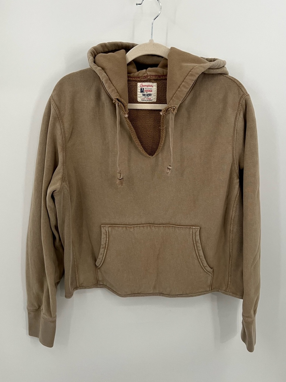 Champion X Todd Snyder Tan Pullover Hooded Sweatshirt